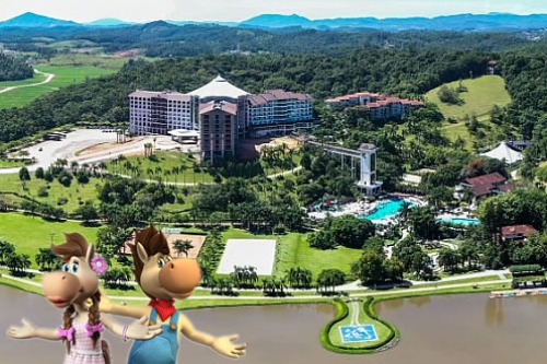 Crédito da foto: Imagem do site: https://www.fazzenda.com.br/ Fazzenda Park Resort